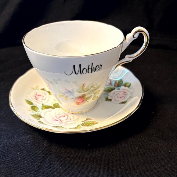Heritage Regency - China Cup and Saucer - MOTHER - Picture 1 of 4